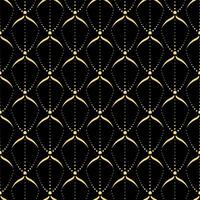 Art deco seamless pattern. Black and gold minimalistic geometric background. Elegant abstract luxury patterns backdrop for textile, decoration, invitation design vector