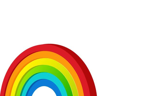 A Beautiful Rainbow Arching Over the Horizon