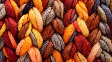 Woolen texture in autumn colors photo