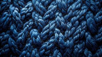 Close-up of woolen knit texture background photo