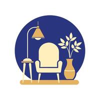 Sophisticated and Sleek Logo for Interior Design Branding vector
