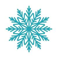 Detailed unique snowflake, hand drawn illustration. Graphic outline doodle drawing. Christmas and New Year symbol. Unique snowflake silhouette icon for winter frosty decorations and designs. vector