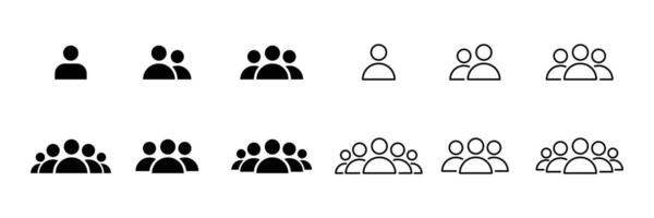 squad icon in different style illustration. black squad icons designed in filled, outline, line and stroke style can be used for web, mobile, UI. User team icons. vector