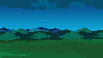 Background with night forest. For games and mobile applications vector
