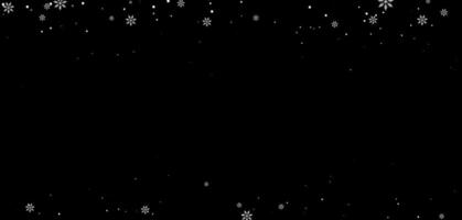 winter background Frame Border featuring snowflake pattern. White snow Falling Gradient over night sky with transparent effect and abstract overlay. vector