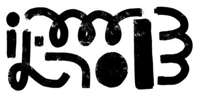 Ink Curve Line Set. Playful Scribbles and Waves with Brush Strokes and Stripes. Abstract Hand Drawn Elements in , Black and White Graffiti Texture. vector