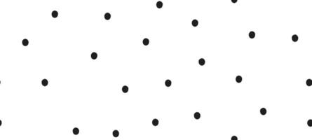 .Seamless pattern with irregular crayon dots and splotches, black and white polkadot texture on a white background. vector