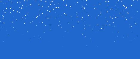 winter blue background featuring snowflake pattern and white ice flake. Holiday sky with falling snowy texture. vector