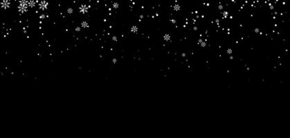 winter background featuring snowflake pattern. White snow Top Falling Gradient over night sky with transparent effect and abstract overlay. vector