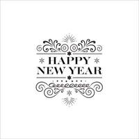 Festive New Years 2025 Design with Subtle Sparkling Effects vector