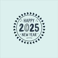 Elegant New Year Greeting Card with Leaf Accent vector