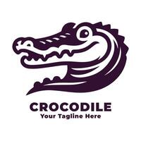 Logo Simple Crocodile Illustration Design vector
