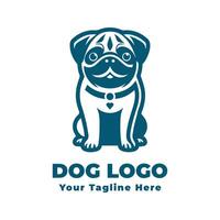 Dog Logo Simple Illustration Design vector