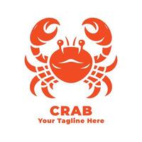 Logo Simple Crab Design vector