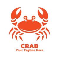 Crab Simple Logo Illustration vector