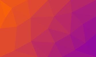 Abstract geometric triangle pattern background. Modern low polygon shapes with magenta and orange gradient texture vector