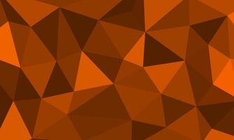Dark orange flat polygon abstract shape. Irregular triangle pattern element texture design. Suitable for backdrop banner, cover, website, advertising, idea, decoration, page vector