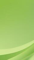 Fresh and vibrant abstract mobile background with a vertical light green wave. vector