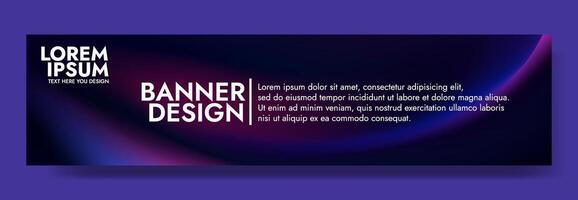 Modern and dynamic abstract background with a flowing purple wave. vector
