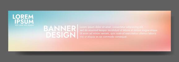 A horizontal background showcasing a soft pastel gradient vector