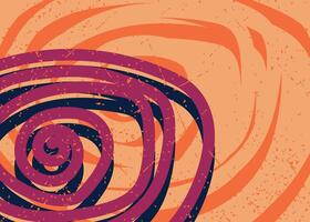 Rotating line in Retro Background vector