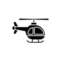 Helicopter Icons in Flat, Minimalist, and Realistic Styles vector