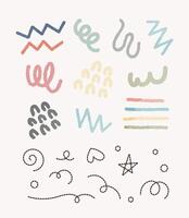 Organic blob shape with irregular form abstract gradient color illustration. Random oval figure with line, asymmetric spot, round amoeba blot. Set of contemporary bubble blotch background vector