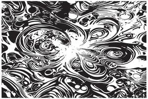 Dynamic Black Texture on Minimal White Background vector