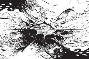 Bold Monochrome Overlay Design with Black Patterns vector