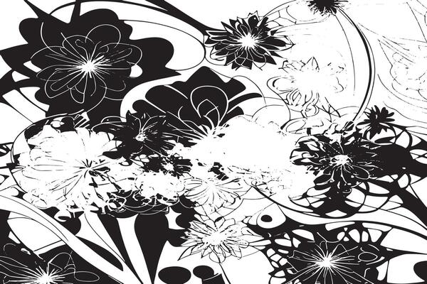 Black Silhouette Texture for Minimalistic Designs