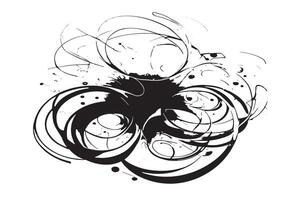 Stylish Black Overlay Design with Abstract Patterns vector