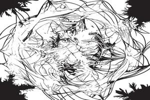 Monochrome Black Overlay Abstract Texture for Design vector
