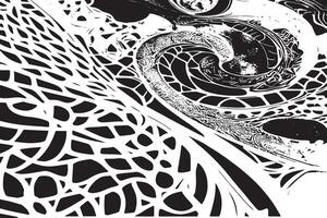 Black Overlay Patterns for White Background Creativity vector