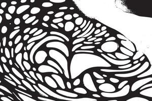 Layered Black Abstract Texture on Clean White vector