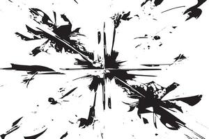 Abstract Black Design Elements on Pure White Background vector