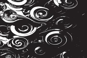 Intricate Black Monochrome Texture Overlays on White Backdrop for High-Resolution Designs vector