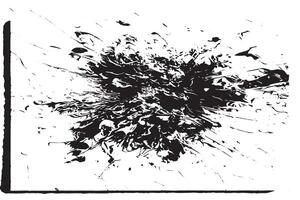 Bold Black Abstract Shapes on White Background for Texture and Overlay Enhancements vector