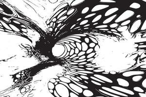 Clean Monochrome Texture with Black Abstract Forms vector