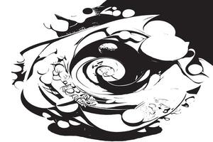 Sharp Black and White Abstract Texture for Graphic Design vector