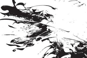 Abstract Black Ink Wash on White Texture for Digital Projects vector