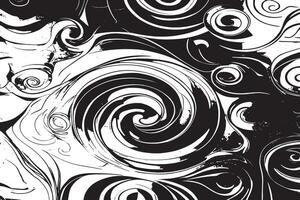 Black Monochrome Abstract Patterns for Stylish Overlay Designs vector