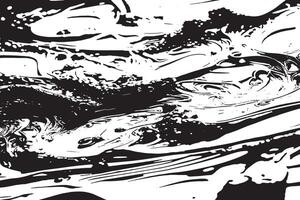 Grunge Black Texture Overlay on White for Distressed Backgrounds vector