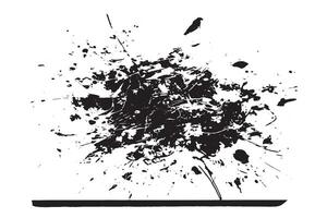 Grungy Black Texture with White Accents for Artistic Overlays vector
