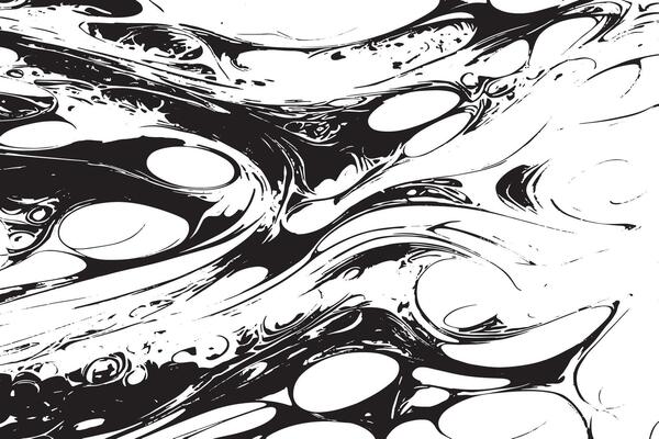 Black Ink Style Texture Layers on White for Unique Overlays