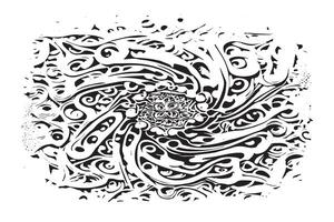 High Contrast Monochrome Abstract Design for Overlay vector