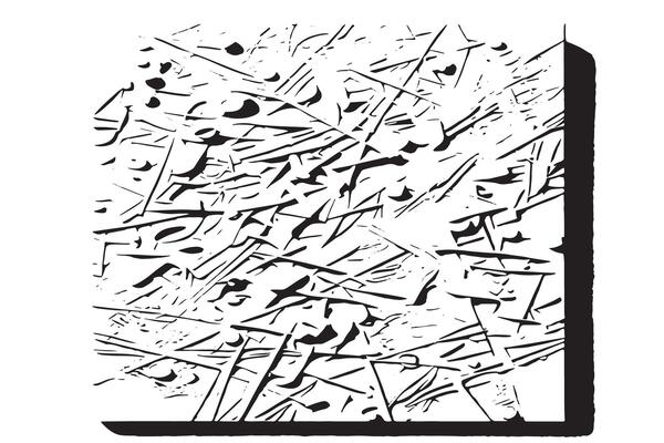 High-Contrast Black Overlay Textures on White for Digital Art