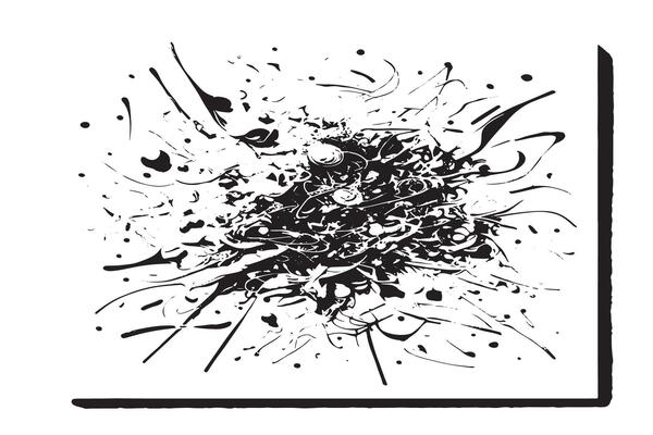 Black Monochrome Texture with White Background for Elegant Designs