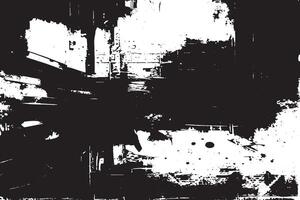 Monochrome Grunge Background Texture with Overlay-Ready Features vector