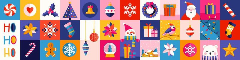 Geometric modern background for Merry Christmas and Happy New Year. Trendy seamless pattern. vector
