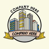 Professional Minimalist Logo Design with Company Name Typing. vector